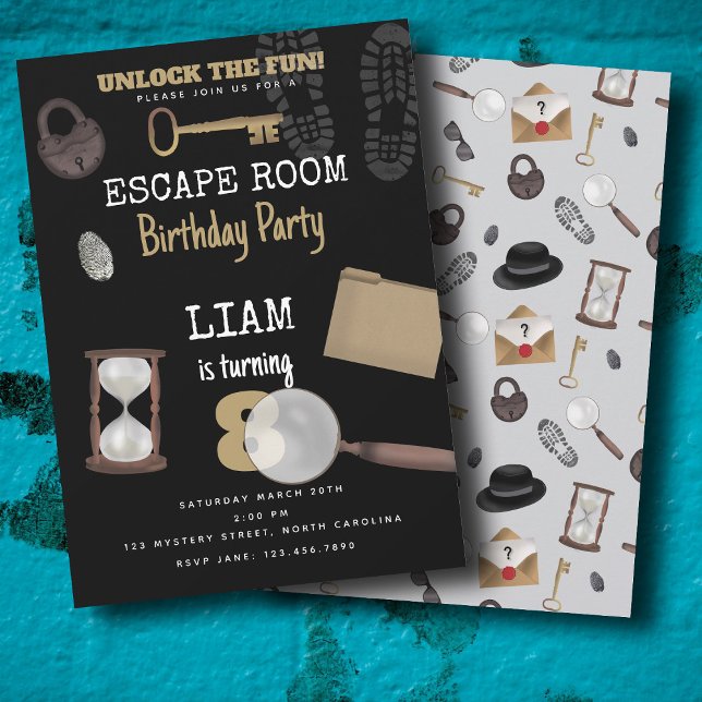 Mystery Kids Secret Agent Spy Detective Birthday Invitation (Mystery Kids Secret Agent Spy Detective Birthday Invitation)