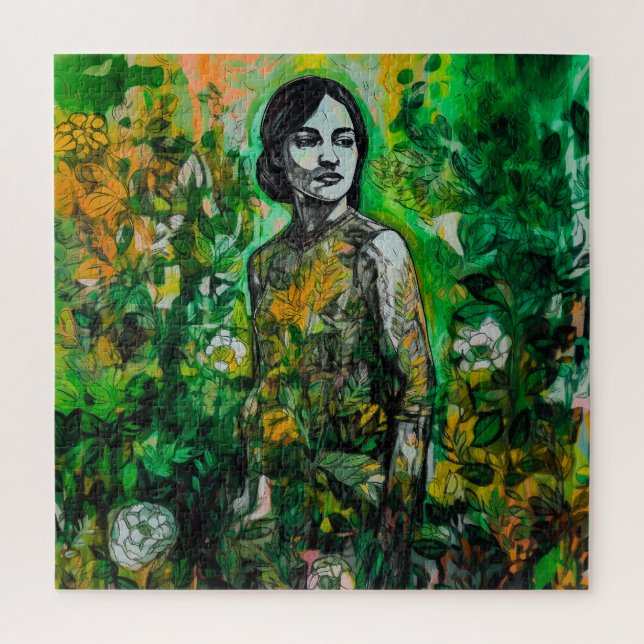 Mystery Lady  Jigsaw Puzzle (Vertical)