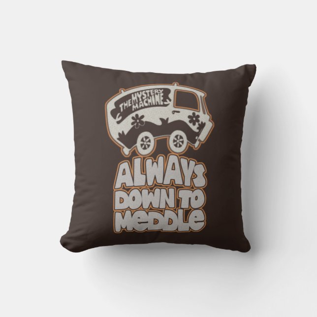 Mystery Machine "Always Down To Meddle" Cushion (Front)