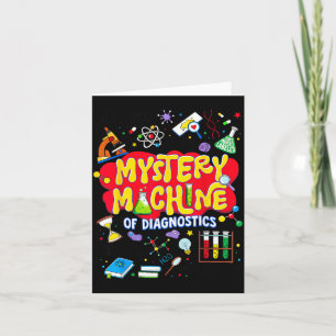Mystery Machine of Diagnostics for Men Women Tech Card