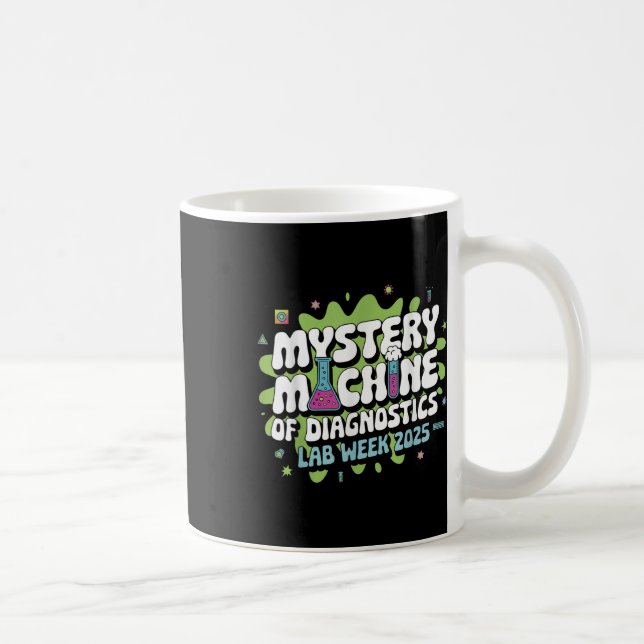 Mystery Machine Of Diagnostics Lab Week 2025 Funny Coffee Mug (Right)