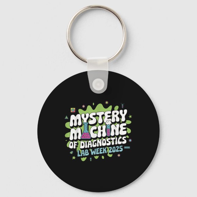Mystery Machine Of Diagnostics Lab Week 2025 Funny Key Ring (Front)