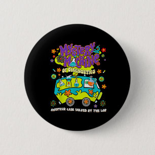 Mystery Machine Of Diagnostics Lab Week 2025 Med L 6 Cm Round Badge