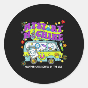 Mystery Machine Of Diagnostics Lab Week 2025 Med L Classic Round Sticker