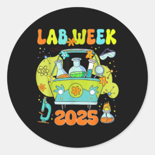 Mystery Machine Of Diagnostics Lab Week 2025 Med L Classic Round Sticker
