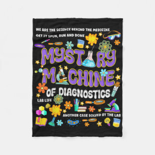 Mystery Machine Of Diagnostics Lab Week 2025 Med L Fleece Blanket