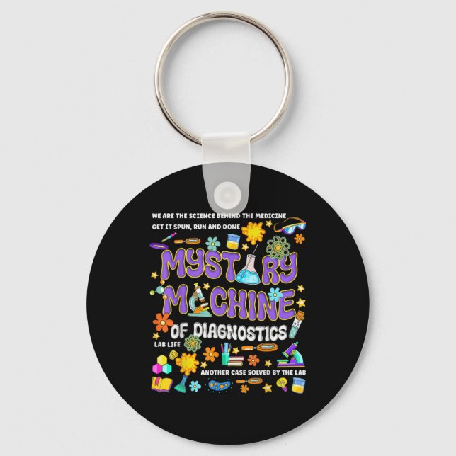 Mystery Machine Of Diagnostics Lab Week 2025 Med L Key Ring (Front)
