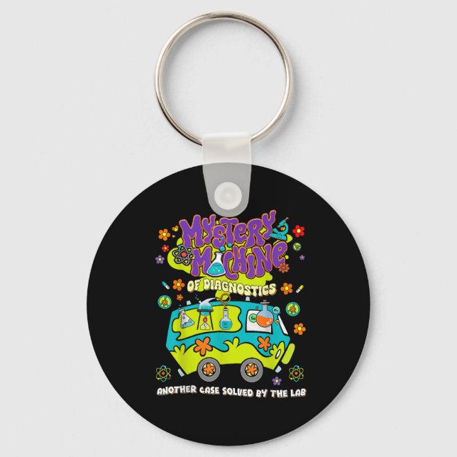 Mystery Machine Of Diagnostics Lab Week 2025 Med L Key Ring (Front)