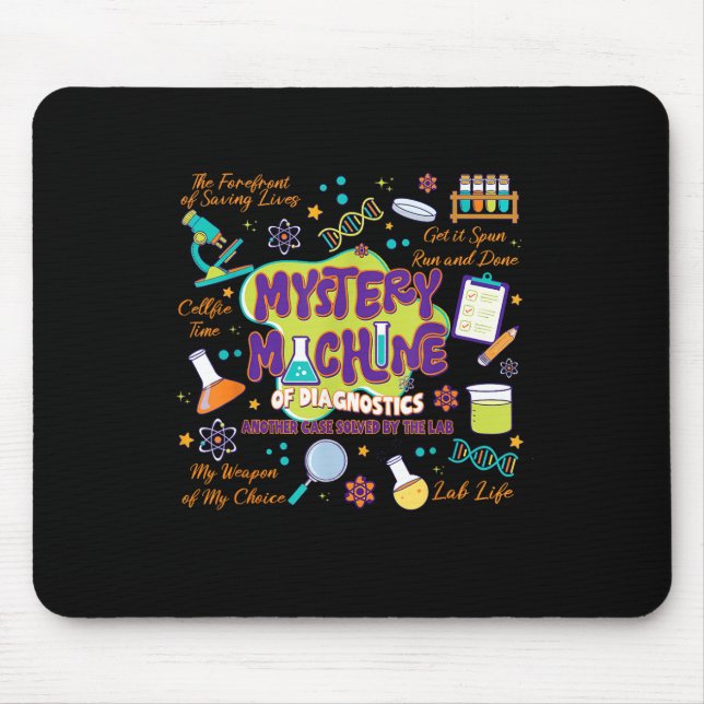 Mystery Machine Of Diagnostics Lab Week 2025 Med L Mouse Pad (Front)