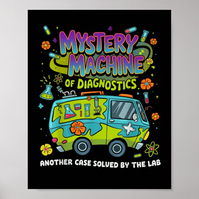 Mystery Machine Of Diagnostics Lab Week 2025 Med L Poster (Front)