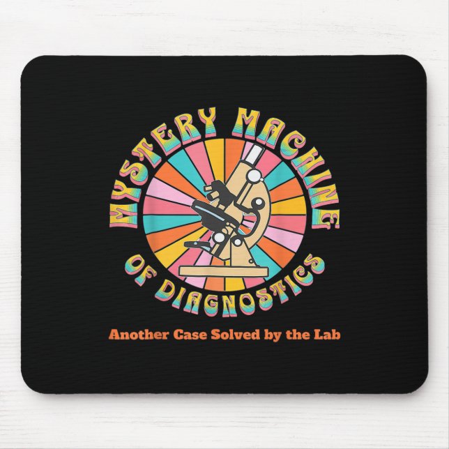 Mystery Machine Of Diagnostics Retro Lab Week 2025 Mouse Pad (Front)