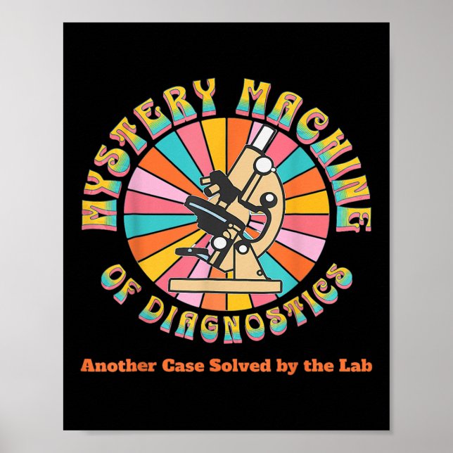 Mystery Machine Of Diagnostics Retro Lab Week 2025 Poster (Front)