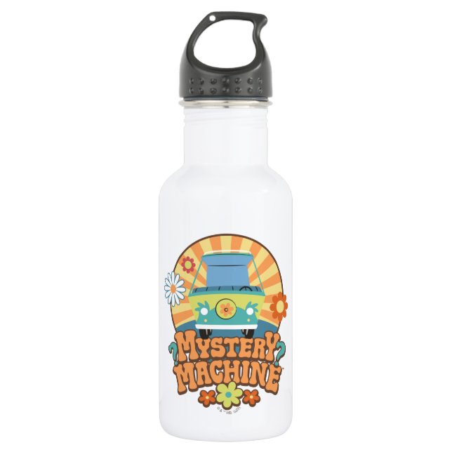 Mystery Machine Van Floral Graphic 532 Ml Water Bottle (Front)
