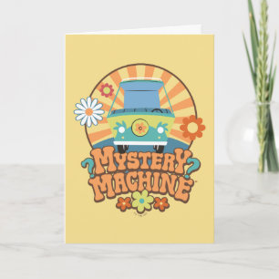 Mystery Machine Van Floral Graphic Card