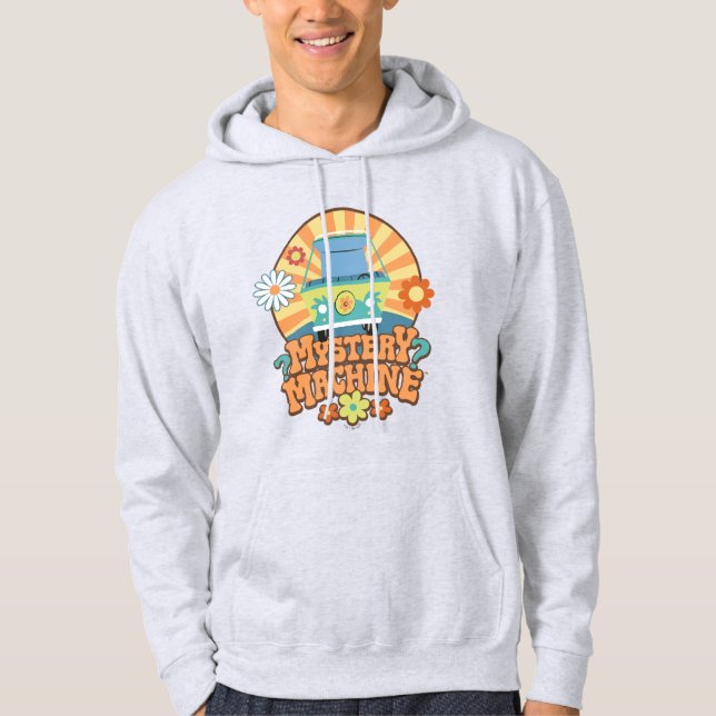 Mystery Machine Van Floral Graphic Hoodie (Front)