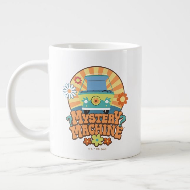 Mystery Machine Van Floral Graphic Large Coffee Mug (Left)