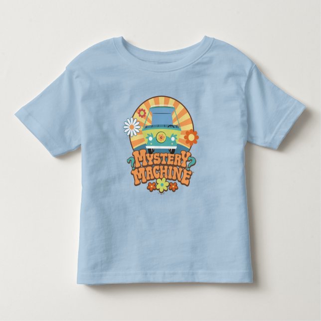 Mystery Machine Van Floral Graphic Toddler T-Shirt (Front)