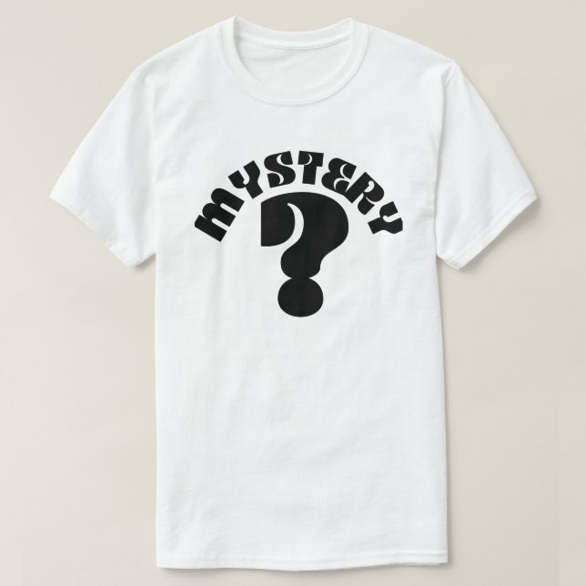 Mystery Men's Black Question Mark T-Shirt (Design Front)