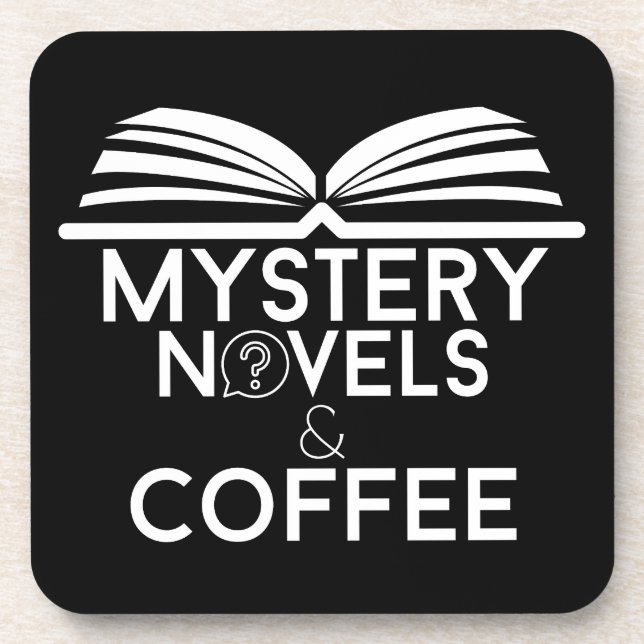 Mystery Novels and Coffee Coaster (Front)