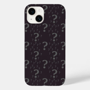 Mystery question mark riddle puzzle grey  Case-Mate iPhone 14 case