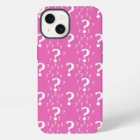 Mystery question mark riddle puzzle pink Case-Mate