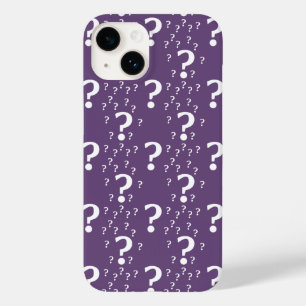 Mystery question mark riddle puzzle purple Case-Mate iPhone 14 case