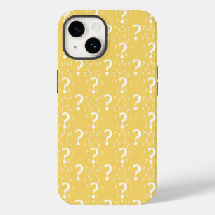 Mystery question mark riddle puzzle yellow iPhone 14 case