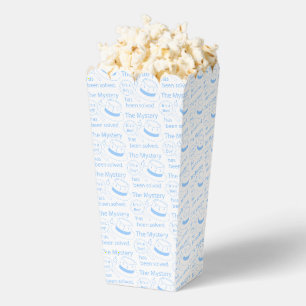 Mystery Solved It's a Boy! Popcorn Favour Box