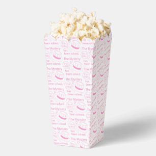 Mystery Solved It's a Girl! Popcorn Favour Box