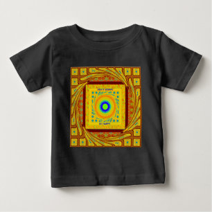 Mystic African Eye Wall Art: A Cyan Gaze Baby T-Shirt