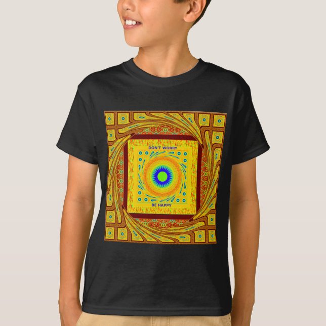 Mystic African Eye Wall Art: A Cyan Gaze T-Shirt (Front)