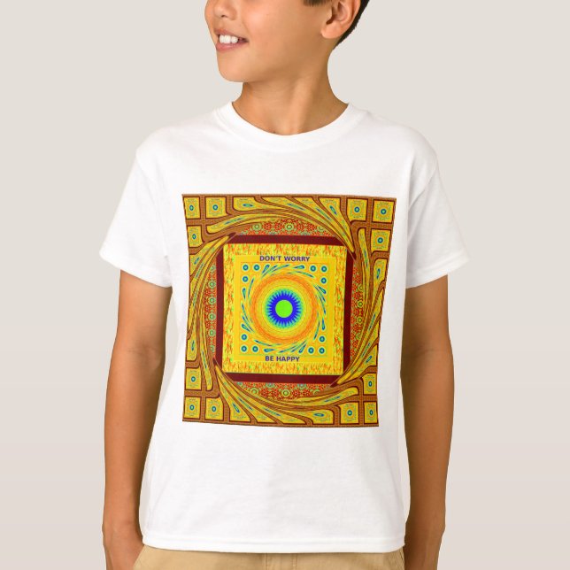 Mystic African Eye Wall Art: A Cyan Gaze T-Shirt (Front)