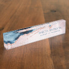 Mystic Agate | Elegant Teal Blue Mauve Blush Pink