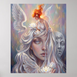 Mystic Angel Portrait Poster