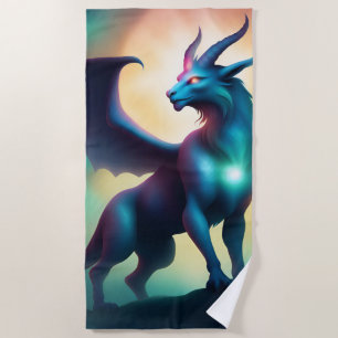 mystic animal beach towel
