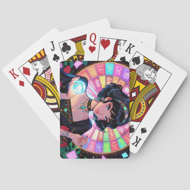 Mystic Anime Playing Cards (Back)