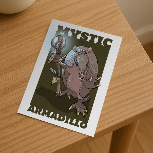 Mystic Armadillo Just For Fun Character Design Postcard (Creator Uploaded)