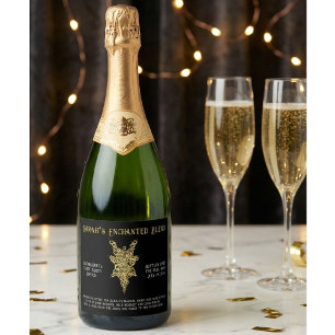 Mystic Bachelorette Tarot Party  Sparkling Wine Label