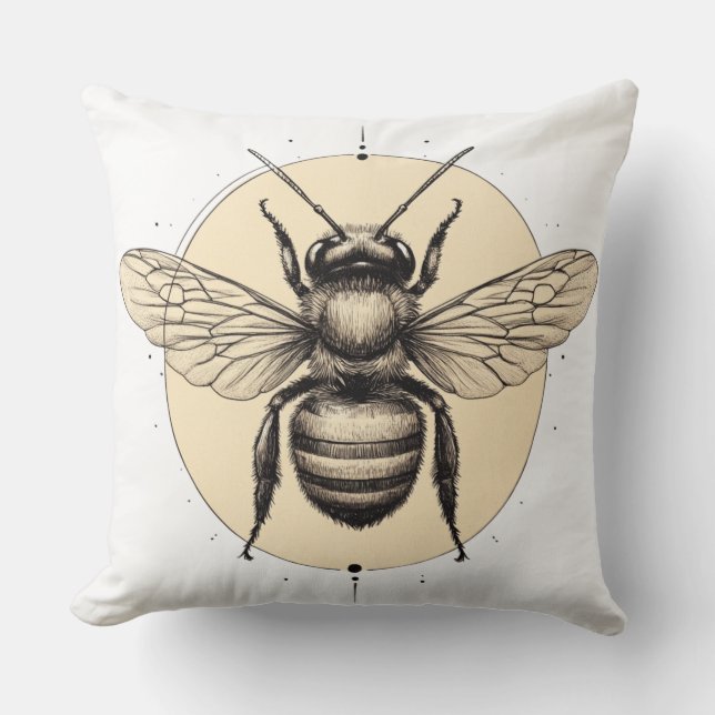 🐝 Mystic Bee Cushion (Front)