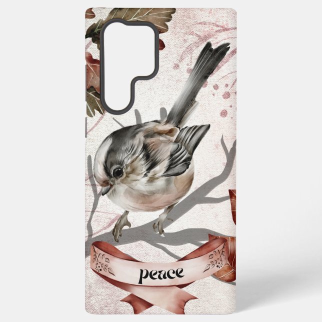 Mystic Bird of Peace Samsung Galaxy S22 Ultra Case (Back)