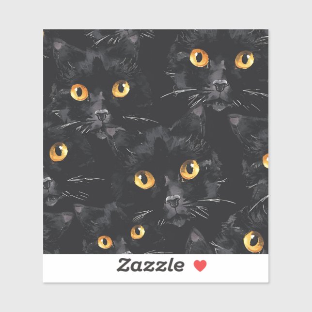 Mystic Black Cat Eyes Pattern (Sheet)