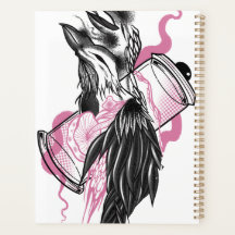 Mystic Black Raven with Lotus Hands Planner