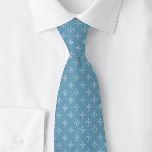 Mystic Blue Honeysuckle Tie
