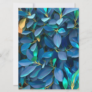 Mystic Blue Leaves