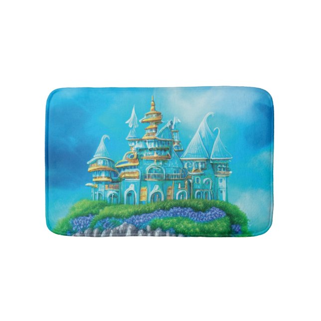 Mystic Blue Palace Bath Mat (Front)