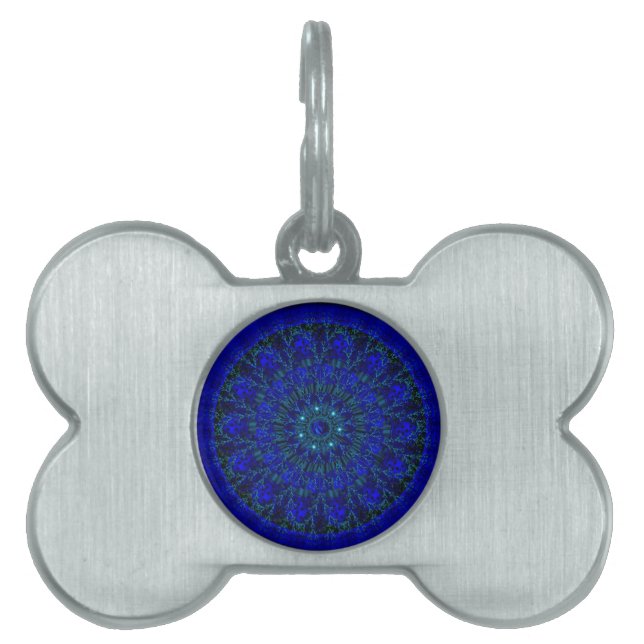 Mystic Blue Rose.jpg Pet ID Tag (Front)