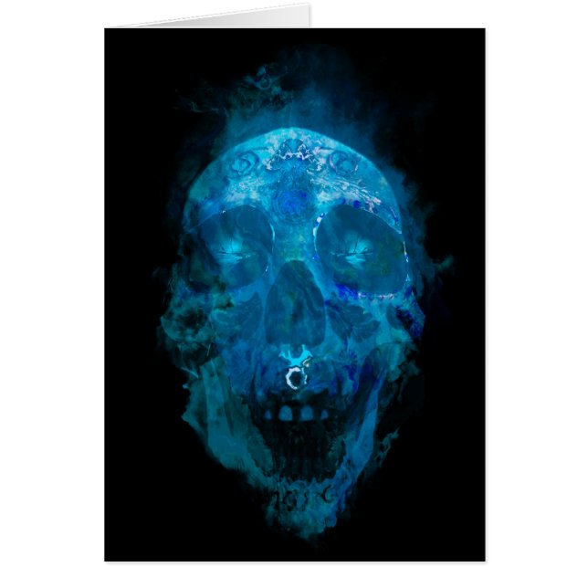 Mystic Blue Sugar Skull (Front)