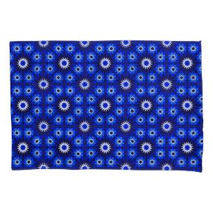 Mystic Blue Zellige Geometry Pillowcase