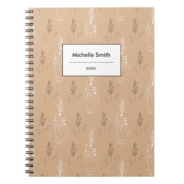 Mystic Bohemian Beige Notebook (Front)