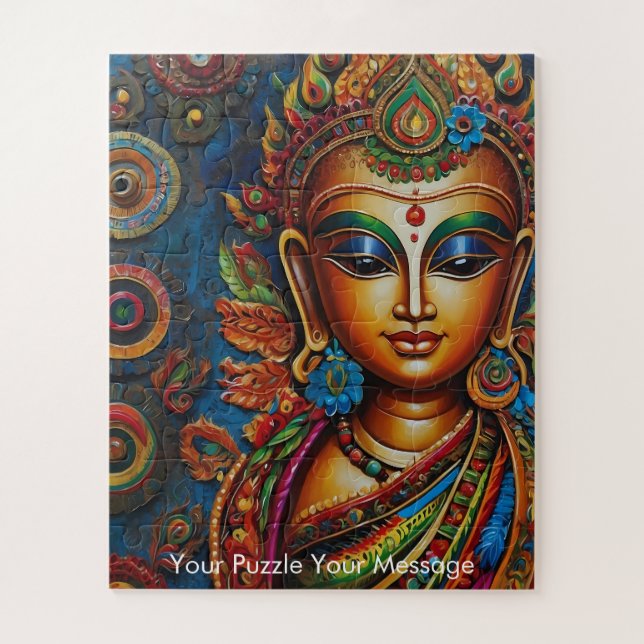 Mystic Boho Buddha Mandala Jigsaw Puzzle (Vertical)